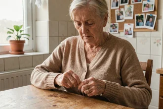 Personne âgée évaluant son autonomie dans les actes de la vie quotidienne à domicile